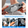 Vansdon Magnétique Coque pour iPhone 17 avec 1 Verre Trempé, Compatible avec MagSafe, Protection Contre Les Chutes de qualité Mi