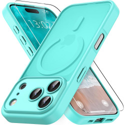Vansdon Magnétique Coque pour iPhone 17 Pro avec 1 Verre Trempé, Compatible avec MagSafe, Protection Contre Les Chutes de qualit