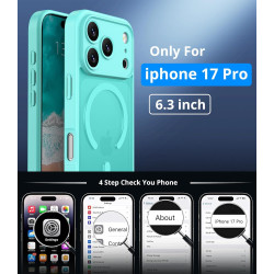 Vansdon Magnétique Coque pour iPhone 17 Pro avec 1 Verre Trempé, Compatible avec MagSafe, Protection Contre Les Chutes de qualit