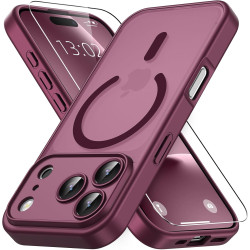 Vansdon Magnétique Coque pour iPhone 17 Pro avec 1 Verre Trempé, Compatible avec MagSafe, Protection Contre Les Chutes de qualit