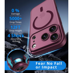 Vansdon Magnétique Coque pour iPhone 17 Pro avec 1 Verre Trempé, Compatible avec MagSafe, Protection Contre Les Chutes de qualit