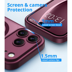 Vansdon Magnétique Coque pour iPhone 17 Pro avec 1 Verre Trempé, Compatible avec MagSafe, Protection Contre Les Chutes de qualit