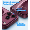 Vansdon Magnétique Coque pour iPhone 17 Pro avec 1 Verre Trempé, Compatible avec MagSafe, Protection Contre Les Chutes de qualit