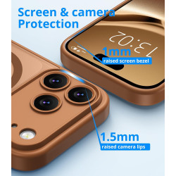 Vansdon Magnétique Coque pour iPhone 17 Pro avec 1 Verre Trempé, Compatible avec MagSafe, Protection Contre Les Chutes de qualit