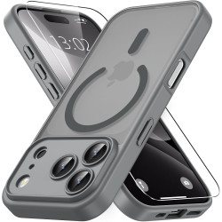 Vansdon Magnétique Coque pour iPhone 17 Pro avec 1 Verre Trempé, Compatible avec MagSafe, Protection Contre Les Chutes de qualit