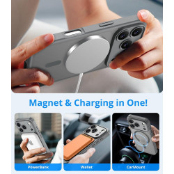 Vansdon Magnétique Coque pour iPhone 17 Pro avec 1 Verre Trempé, Compatible avec MagSafe, Protection Contre Les Chutes de qualit