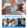 Vansdon Magnétique Coque pour iPhone 17 Pro avec 1 Verre Trempé, Compatible avec MagSafe, Protection Contre Les Chutes de qualit