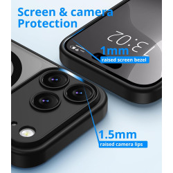 Vansdon Magnétique Coque pour iPhone 17 Pro avec 1 Verre Trempé, Compatible avec MagSafe, Protection Contre Les Chutes de qualit