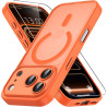 Vansdon magnétique coque pour iphone 17 pro avec 1 verre trempé, compatible avec magsafe, protection contre les chutes de qualit