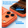 Vansdon magnétique coque pour iphone 17 pro avec 1 verre trempé, compatible avec magsafe, protection contre les chutes de qualit
