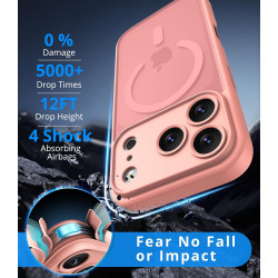 Vansdon Magnétique Coque pour iPhone 17 Pro avec 1 Verre Trempé, Compatible avec MagSafe, Protection Contre Les Chutes de qualit