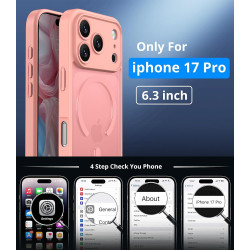 Vansdon Magnétique Coque pour iPhone 17 Pro avec 1 Verre Trempé, Compatible avec MagSafe, Protection Contre Les Chutes de qualit