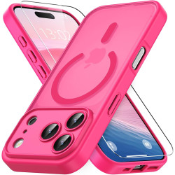 Vansdon Magnétique Coque pour iPhone 17 Pro avec 1 Verre Trempé, Compatible avec MagSafe, Protection Contre Les Chutes de qualit