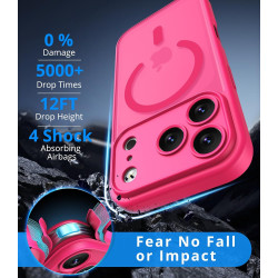 Vansdon Magnétique Coque pour iPhone 17 Pro avec 1 Verre Trempé, Compatible avec MagSafe, Protection Contre Les Chutes de qualit