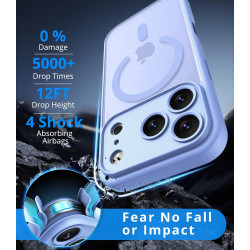 Vansdon Magnétique Coque pour iPhone 17 Pro avec 1 Verre Trempé, Compatible avec MagSafe, Protection Contre Les Chutes de qualit