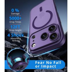 Vansdon Magnétique Coque pour iPhone 17 Pro avec 1 Verre Trempé, Compatible avec MagSafe, Protection Contre Les Chutes de qualit