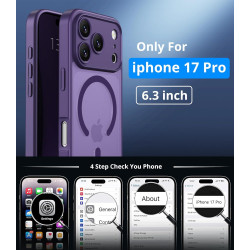 Vansdon Magnétique Coque pour iPhone 17 Pro avec 1 Verre Trempé, Compatible avec MagSafe, Protection Contre Les Chutes de qualit
