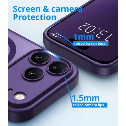 Vansdon Magnétique Coque pour iPhone 17 Pro avec 1 Verre Trempé, Compatible avec MagSafe, Protection Contre Les Chutes de qualit