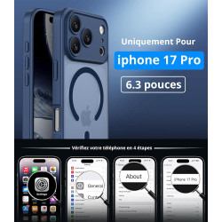Vansdon Magnétique Coque pour iPhone 17 Pro avec 1 Verre Trempé, Compatible avec MagSafe, Protection Contre Les Chutes de qualit
