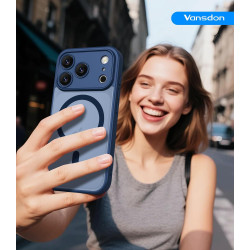 Vansdon Magnétique Coque pour iPhone 17 Pro avec 1 Verre Trempé, Compatible avec MagSafe, Protection Contre Les Chutes de qualit