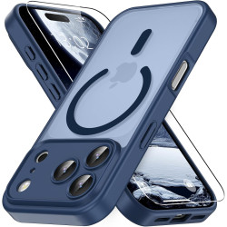Vansdon Magnétique Coque pour iPhone 17 Pro Max avec 1 Verre Trempé, Compatible avec MagSafe, Protection Contre Les Chutes de qu