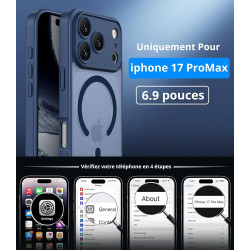 Vansdon Magnétique Coque pour iPhone 17 Pro Max avec 1 Verre Trempé, Compatible avec MagSafe, Protection Contre Les Chutes de qu