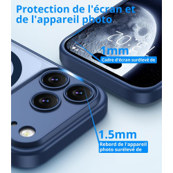 Vansdon Magnétique Coque pour iPhone 17 Pro Max avec 1 Verre Trempé, Compatible avec MagSafe, Protection Contre Les Chutes de qu