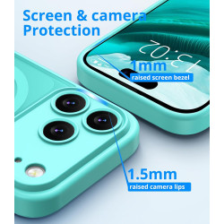 Vansdon Magnétique Coque pour iPhone 17 Pro Max avec 1 Verre Trempé, Compatible avec MagSafe, Protection Contre Les Chutes de qu
