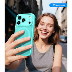 Vansdon Magnétique Coque pour iPhone 17 Pro Max avec 1 Verre Trempé, Compatible avec MagSafe, Protection Contre Les Chutes de qu