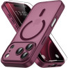 Vansdon Magnétique Coque pour iPhone 17 Pro Max avec 1 Verre Trempé, Compatible avec MagSafe, Protection Contre Les Chutes de qu