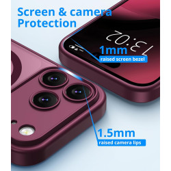 Vansdon Magnétique Coque pour iPhone 17 Pro Max avec 1 Verre Trempé, Compatible avec MagSafe, Protection Contre Les Chutes de qu