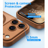 Vansdon Magnétique Coque pour iPhone 17 Pro Max avec 1 Verre Trempé, Compatible avec MagSafe, Protection Contre Les Chutes de qu