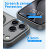 Vansdon Magnétique Coque pour iPhone 17 Pro Max avec 1 Verre Trempé, Compatible avec MagSafe, Protection Contre Les Chutes de qu