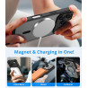 Vansdon Magnétique Coque pour iPhone 17 Pro Max avec 1 Verre Trempé, Compatible avec MagSafe, Protection Contre Les Chutes de qu