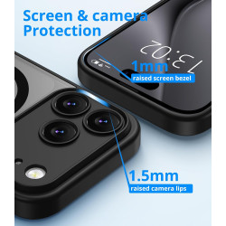 Vansdon Magnétique Coque pour iPhone 17 Pro Max avec 1 Verre Trempé, Compatible avec MagSafe, Protection Contre Les Chutes de qu