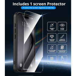 Vansdon Magnétique Coque pour iPhone 17 Pro Max avec 1 Verre Trempé, Compatible avec MagSafe, Protection Contre Les Chutes de qu