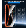 Vansdon magnétique coque pour iphone 17 pro max avec 1 verre trempé, compatible avec magsafe, protection contre les chutes de qu