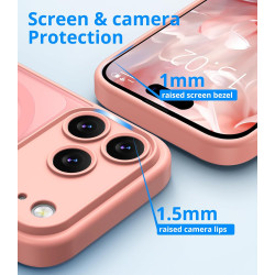 Vansdon Magnétique Coque pour iPhone 17 Pro Max avec 1 Verre Trempé, Compatible avec MagSafe, Protection Contre Les Chutes de qu