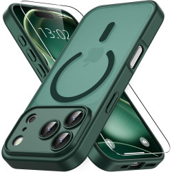 Vansdon Magnétique Coque pour iPhone 17 Pro Max avec 1 Verre Trempé, Compatible avec MagSafe, Protection Contre Les Chutes de qu
