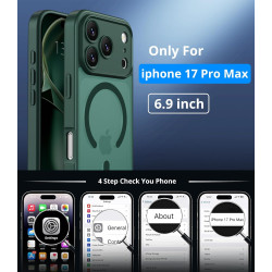Vansdon Magnétique Coque pour iPhone 17 Pro Max avec 1 Verre Trempé, Compatible avec MagSafe, Protection Contre Les Chutes de qu
