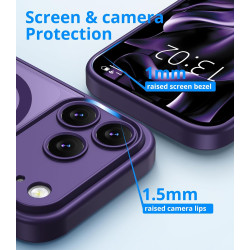 Vansdon Magnétique Coque pour iPhone 17 Pro Max avec 1 Verre Trempé, Compatible avec MagSafe, Protection Contre Les Chutes de qu