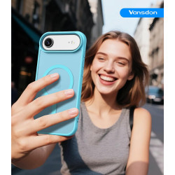 Vansdon Magnétique Coque pour iPhone Air avec 1 Verre Trempé, Compatible avec MagSafe, Protection Contre Les Chutes de qualité M