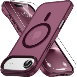 Vansdon Magnétique Coque pour iPhone Air avec 1 Verre Trempé, Compatible avec MagSafe, Protection Contre Les Chutes de qualité M