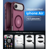 Vansdon Magnétique Coque pour iPhone Air avec 1 Verre Trempé, Compatible avec MagSafe, Protection Contre Les Chutes de qualité M