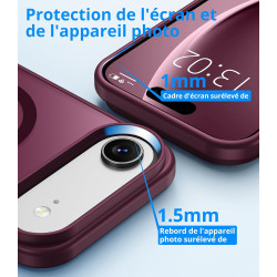 Vansdon Magnétique Coque pour iPhone Air avec 1 Verre Trempé, Compatible avec MagSafe, Protection Contre Les Chutes de qualité M