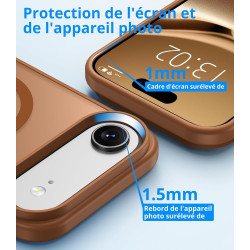 Vansdon Magnétique Coque pour iPhone Air avec 1 Verre Trempé, Compatible avec MagSafe, Protection Contre Les Chutes de qualité M