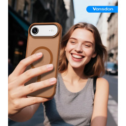 Vansdon Magnétique Coque pour iPhone Air avec 1 Verre Trempé, Compatible avec MagSafe, Protection Contre Les Chutes de qualité M