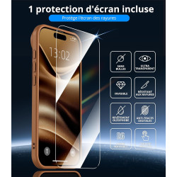 Vansdon Magnétique Coque pour iPhone Air avec 1 Verre Trempé, Compatible avec MagSafe, Protection Contre Les Chutes de qualité M