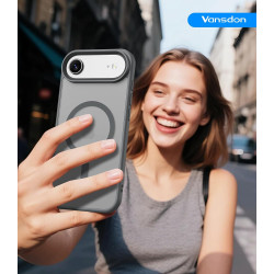 Vansdon Magnétique Coque pour iPhone Air avec 1 Verre Trempé, Compatible avec MagSafe, Protection Contre Les Chutes de qualité M