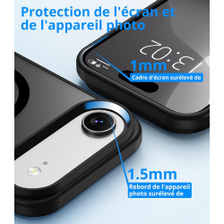 Vansdon Magnétique Coque pour iPhone Air avec 1 Verre Trempé, Compatible avec MagSafe, Protection Contre Les Chutes de qualité M